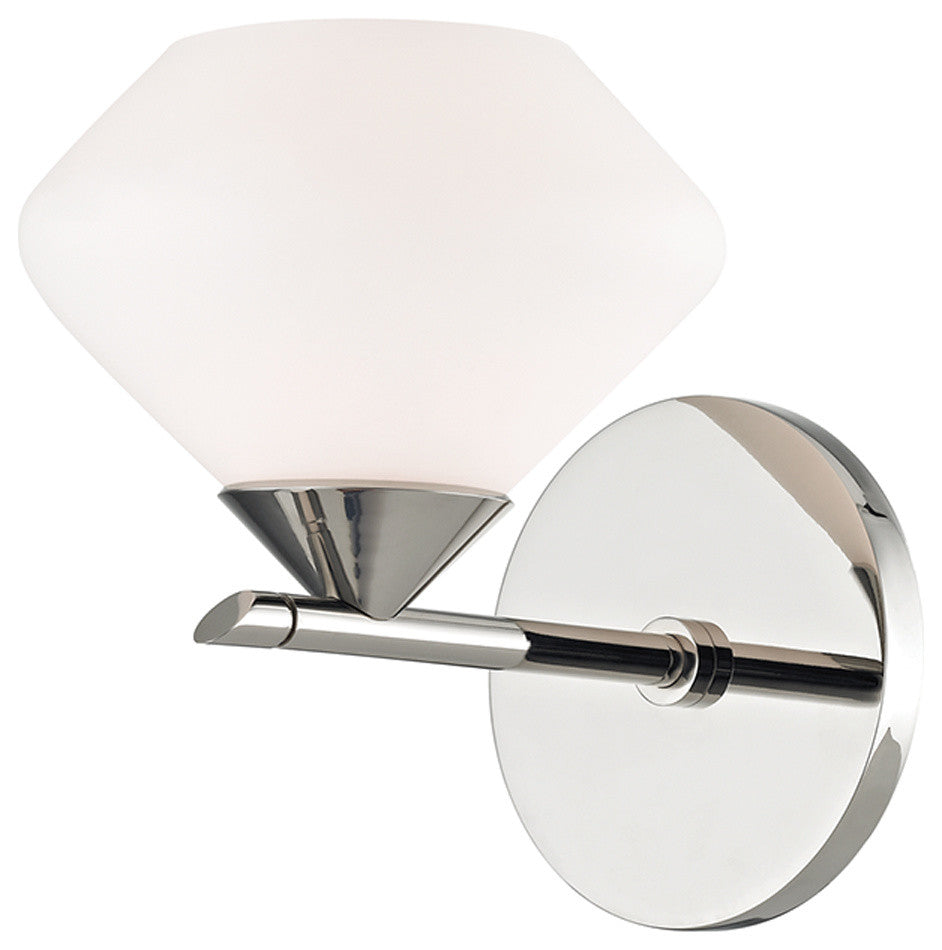 Valerie 1-Light Bath Bracket, Polished Nickel