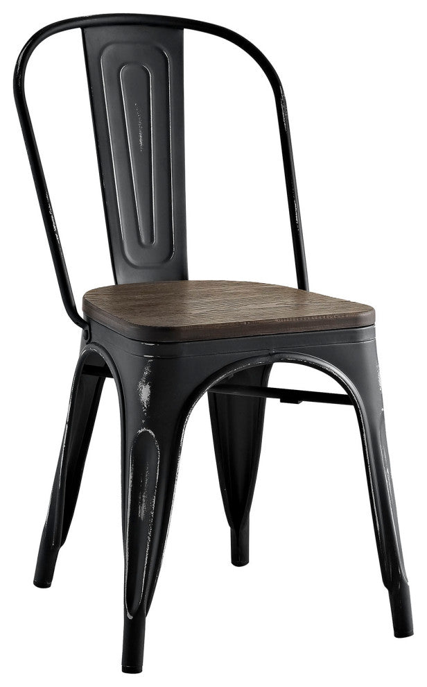 Modern Black Promenade Bamboo Side Chair