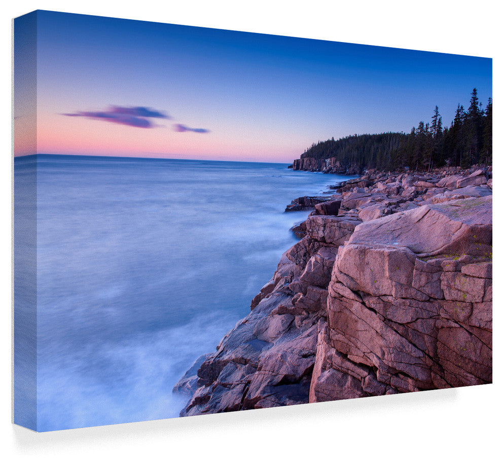 "Dawn On Ocean Drive" by Michael Blanchette Photography, Canvas Art, 12"x19"