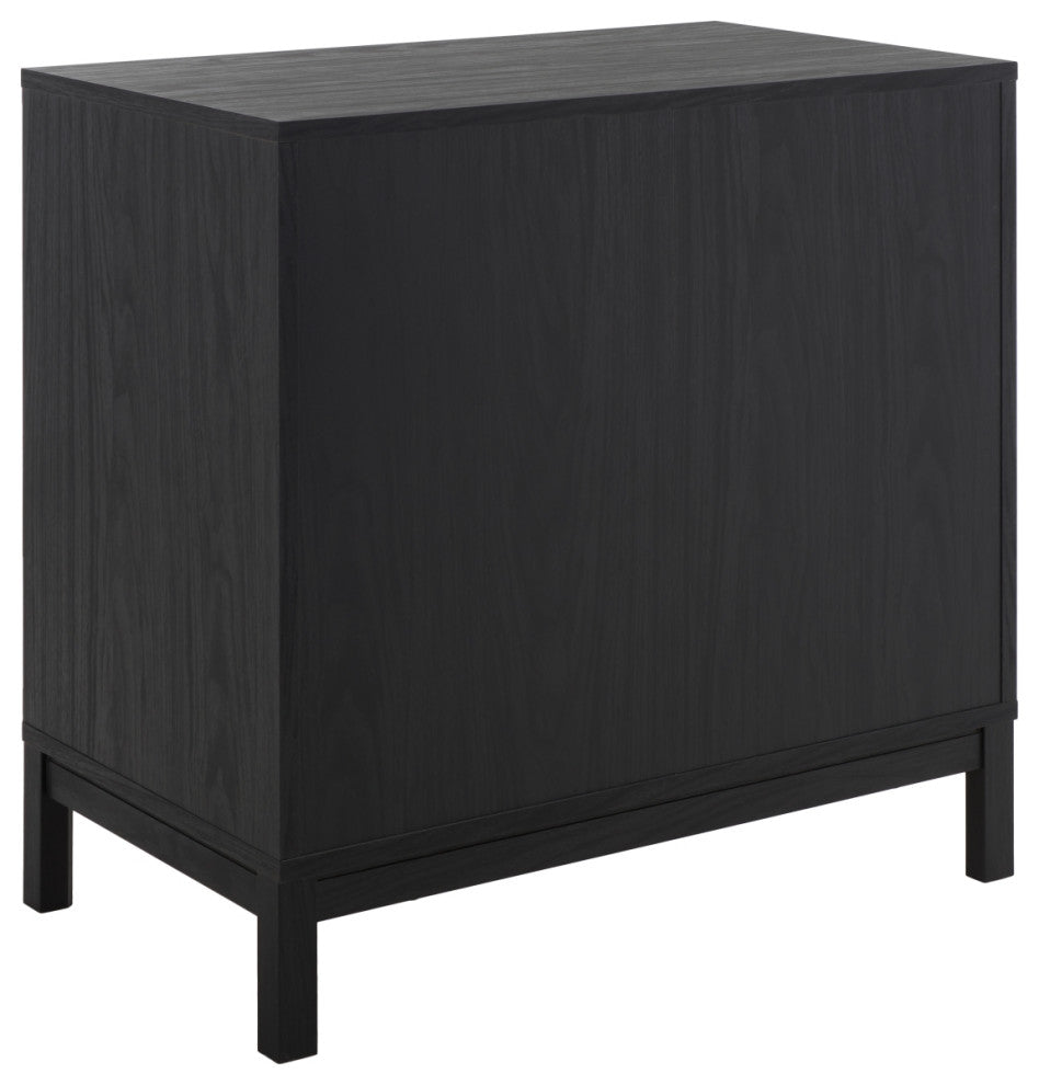 Safavieh Galio 3 Drawer Chest, Black/Gold