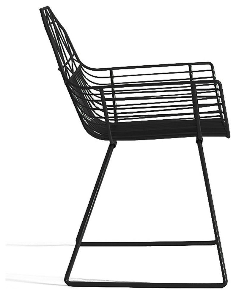 Ace 7 Piece Dining Set, Matte Black