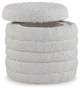 Duntler Ivory Storage Ottoman