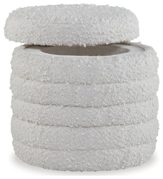 Duntler Ivory Storage Ottoman