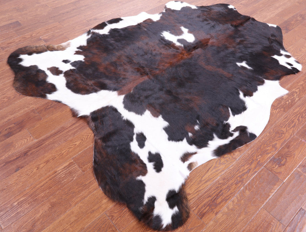 Organic Natural Hair-On Cowhide Area Rug 7' 2" X 6' 3" C1503