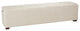 Arabella 58-Inch Beige Upholstered Bench