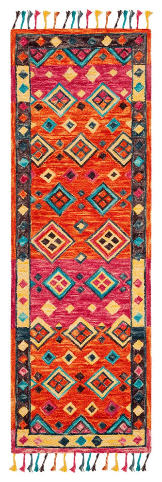 Safavieh Aspen Apn138A  Rug, Orange/Fuchsia, 2'3"x9'0" Runner