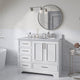 Ariel Stafford 43" Single Right Offset Oval Sink Bathroom Vanity