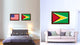 Guyana Country Flag Canvas Print, 27"x39"