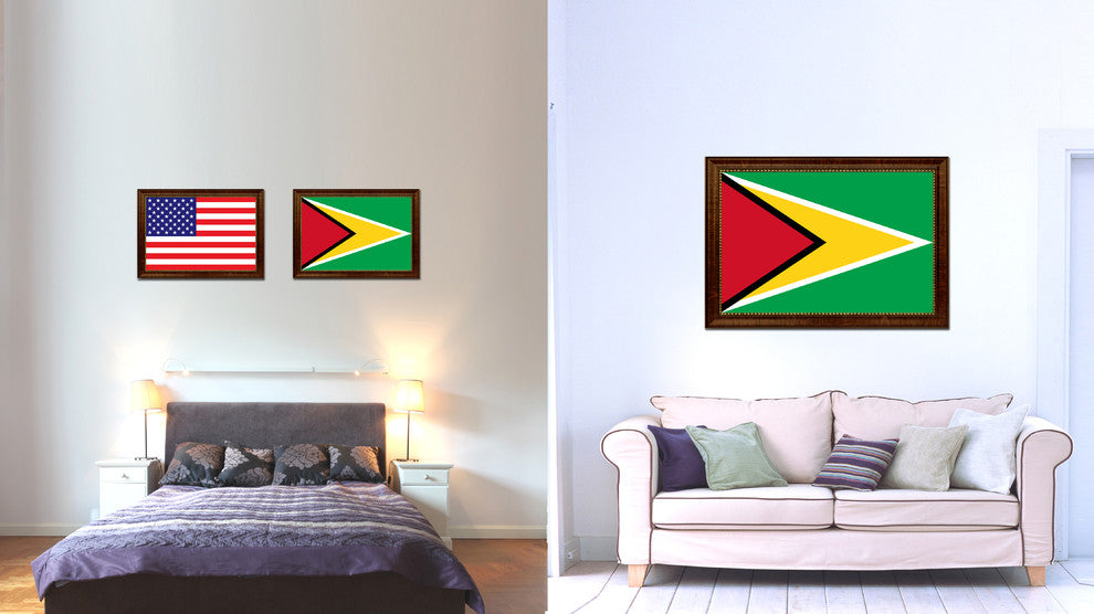 Guyana Country Flag Canvas Print, 27"x39"