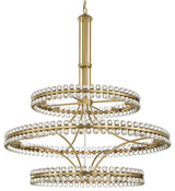 Crystorama Lighting Group CLO-8000 Clover 24 Light 48"W Ring - Aged Brass
