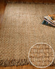 "Carlisle" Jute Rug, 100% Natural Jute, Hand Woven, Reversible, 6' X 9'