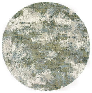 Oriental Weavers Evolution Blue/ Green Abstract Indoor Area Rug 7'10" RND