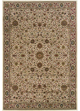 Aiden Traditional Vintage Inspired Ivory/Green Rug, 8' Square