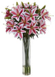 Rubrum Lily With Large Cylinder Arrangement