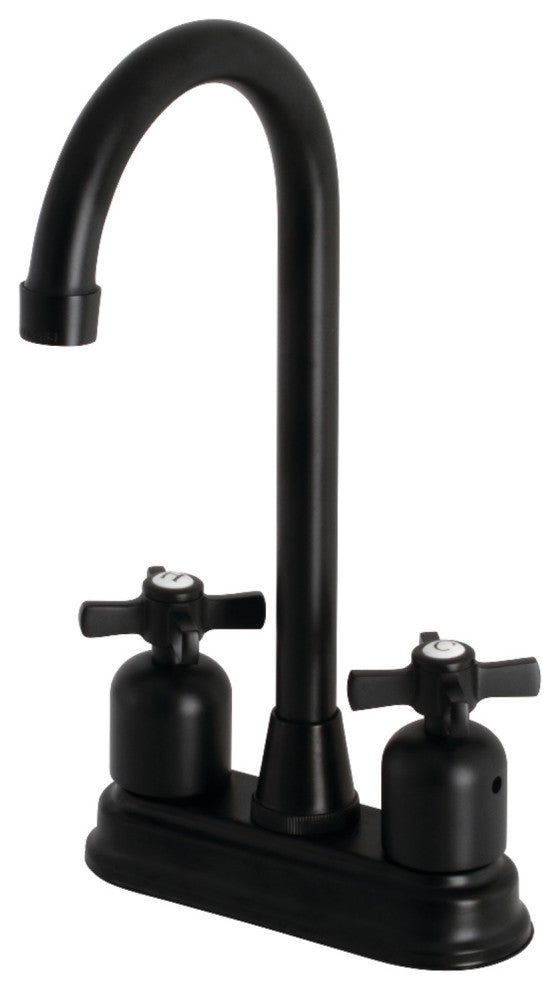 Kingston Brass KB8490ZX Millennium Bar Faucet, Matte Black