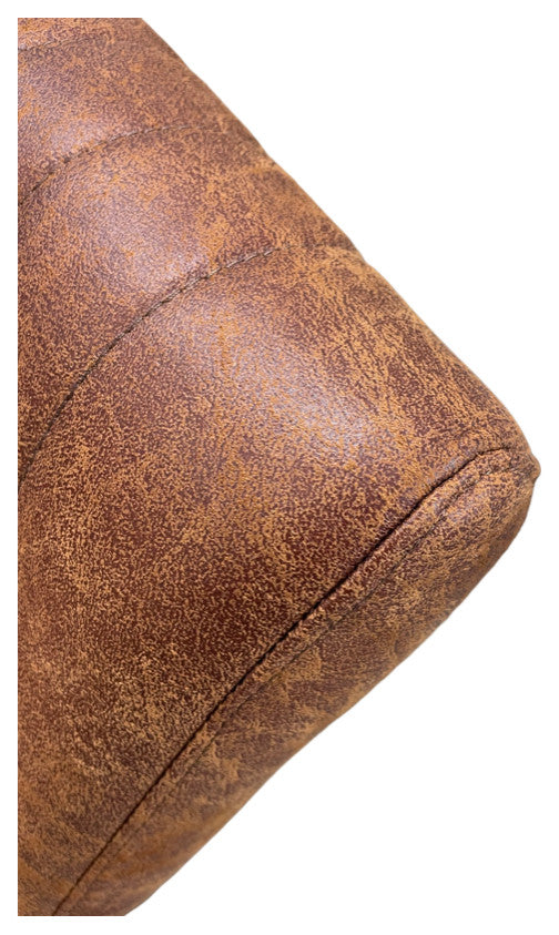 ALANIS Leather Chair, Copper Brown