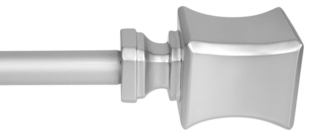 UTOPIA ALLEY 3/4 Inch Curtain Rod - Curtain Rods For Windows, Nickel, 28"-48"