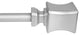 UTOPIA ALLEY 3/4 Inch Curtain Rod - Curtain Rods For Windows, Nickel, 28"-48"
