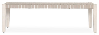 Orlando 62" Oak Wood Bench by Kosas Home, White