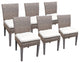 6 Oasis Armless Dining Chairs