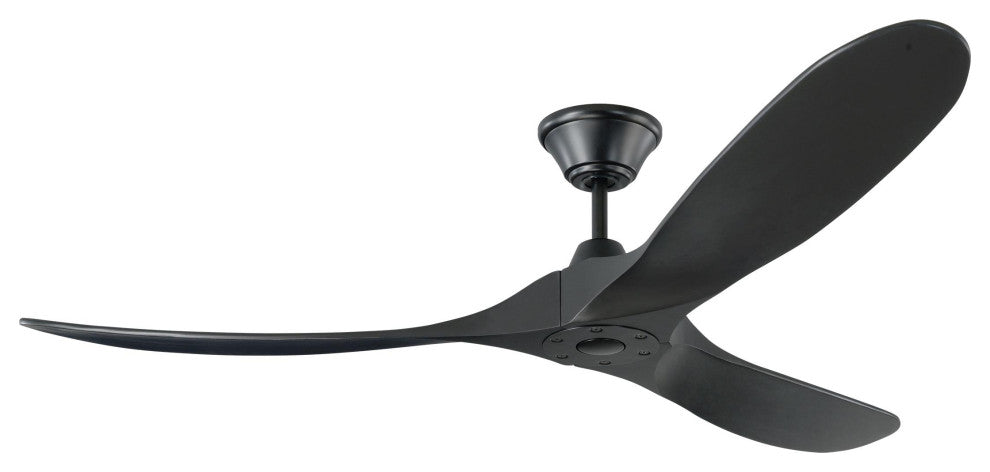 Maverick 3 Blade Outdoor Ceiling Fan Matte White Matte Black 60.00 Black No