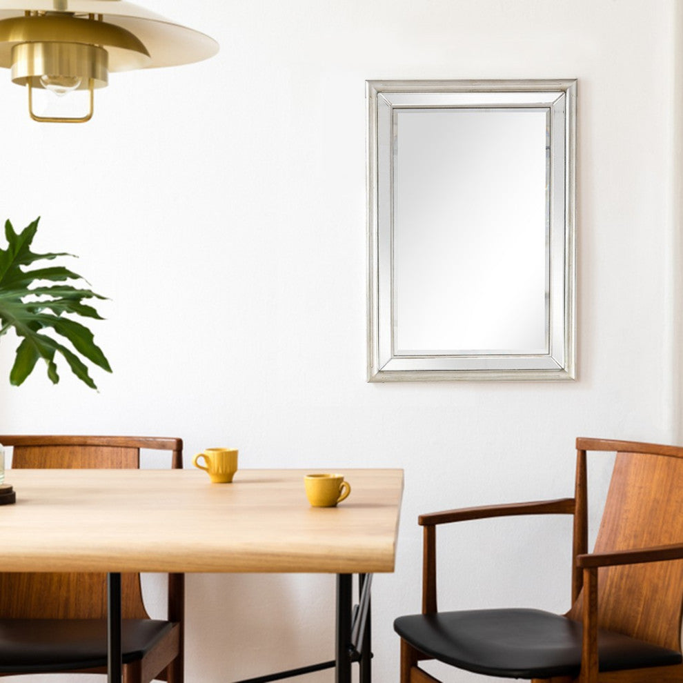 Silver Leaf Antiqued Mirror