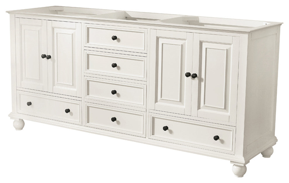 Avanity Thompson 72" Vanity Only, French White Finish