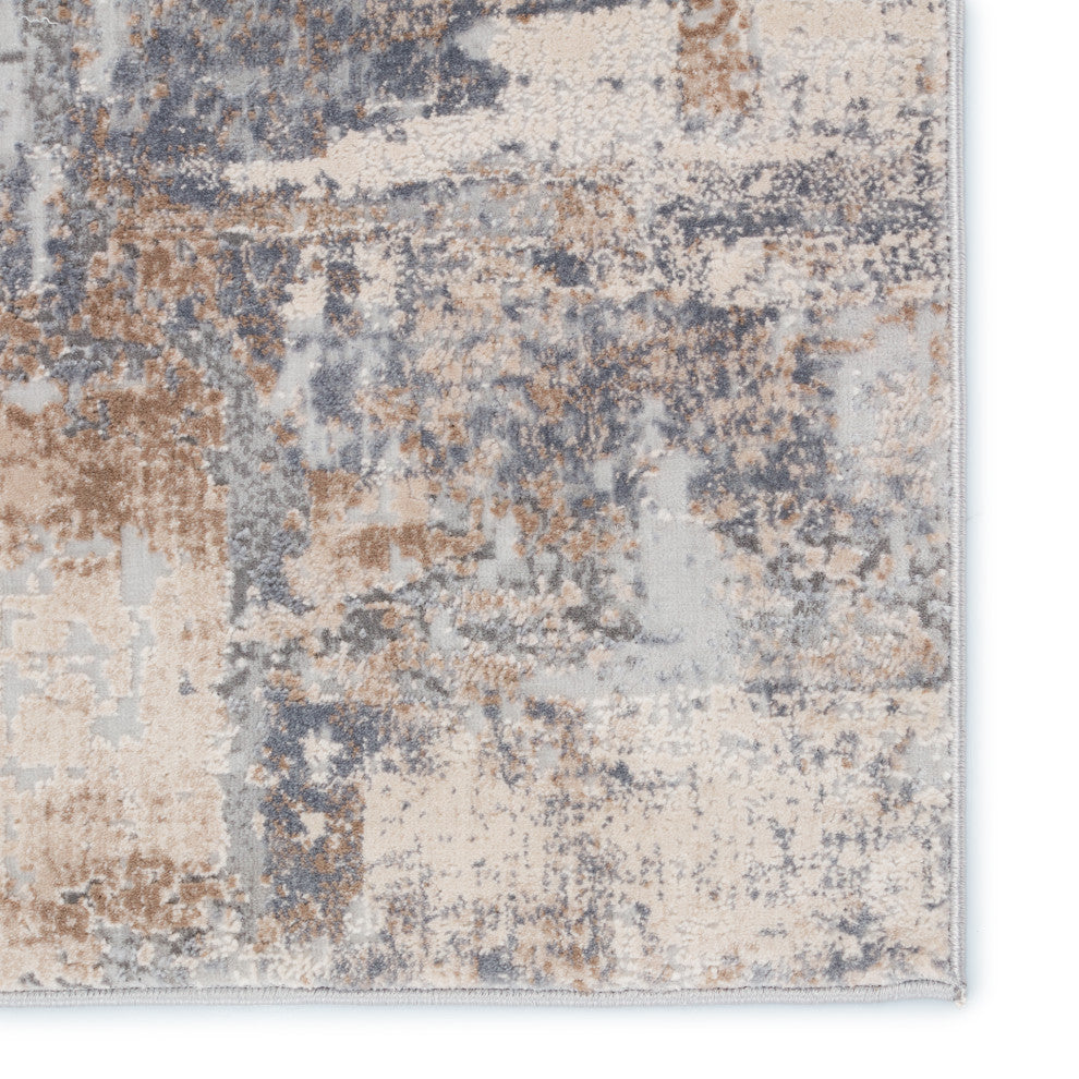 Soltani Abstract Light Tan/ Gray Area Rug 10'X14'