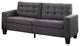 Benzara BM156309 Dashing Sectional Sofa In Gray Linen Fabric