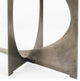 Reinhold IV Black Marble Top Iron Console Table