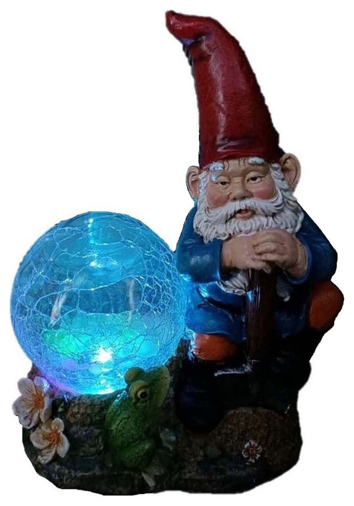 9" Solar Garden Gnome