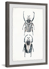 "Beetle Duo" Framed Painting Print, 24"x36"