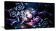 Glowing Bouquet of Beautiful Roses, Abstract Canvas Art Print, 32x16