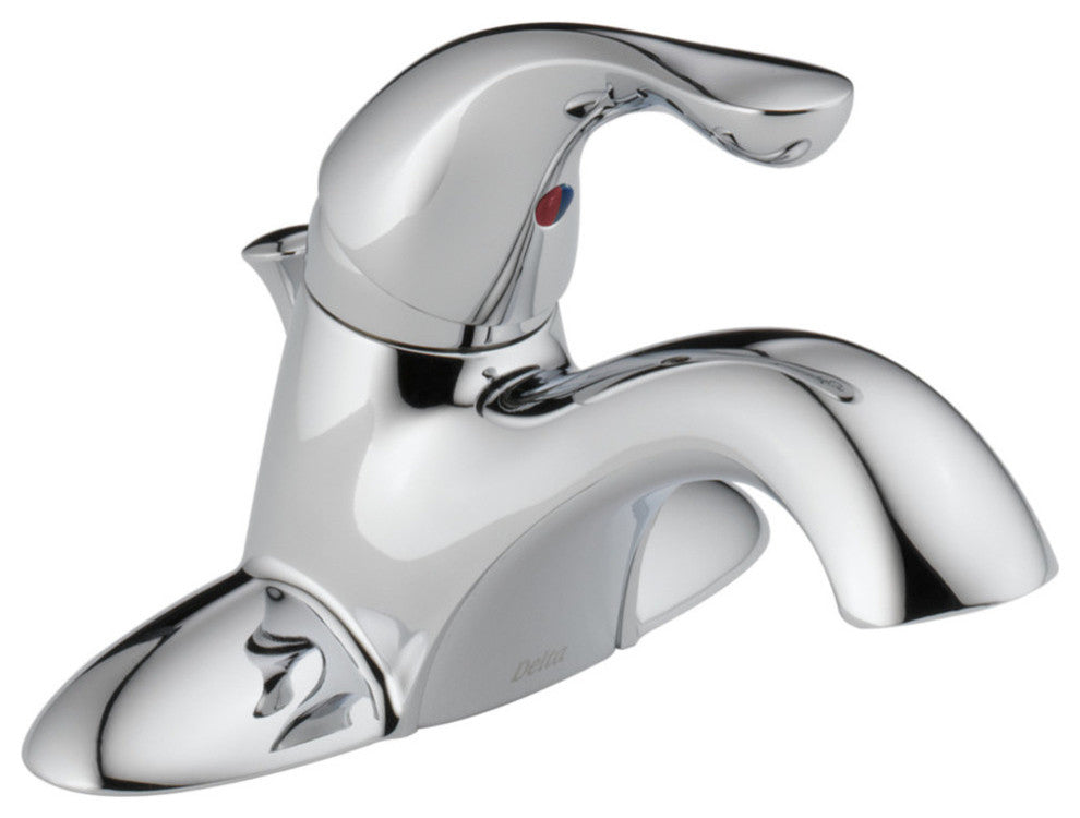 Delta Classic Single Handle Centerset Bathroom Faucet, Chrome, 520-MPU-DST