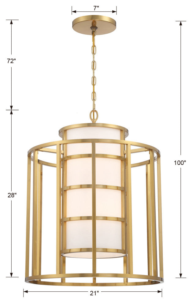 Crystorama Lighting Group 9597 Hulton 6 Light 21"W Chandelier - Matte Black