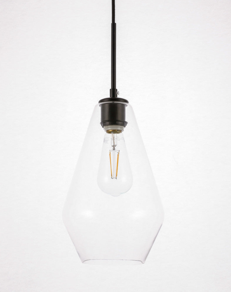Elegant Lighting LD2260 Gene 7"W Mini Pendant - Brass