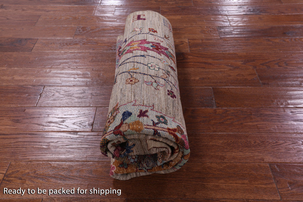 5' 1" X 6' 9" Tribal Persian Gabbeh Handmade Wool Rug Q9978
