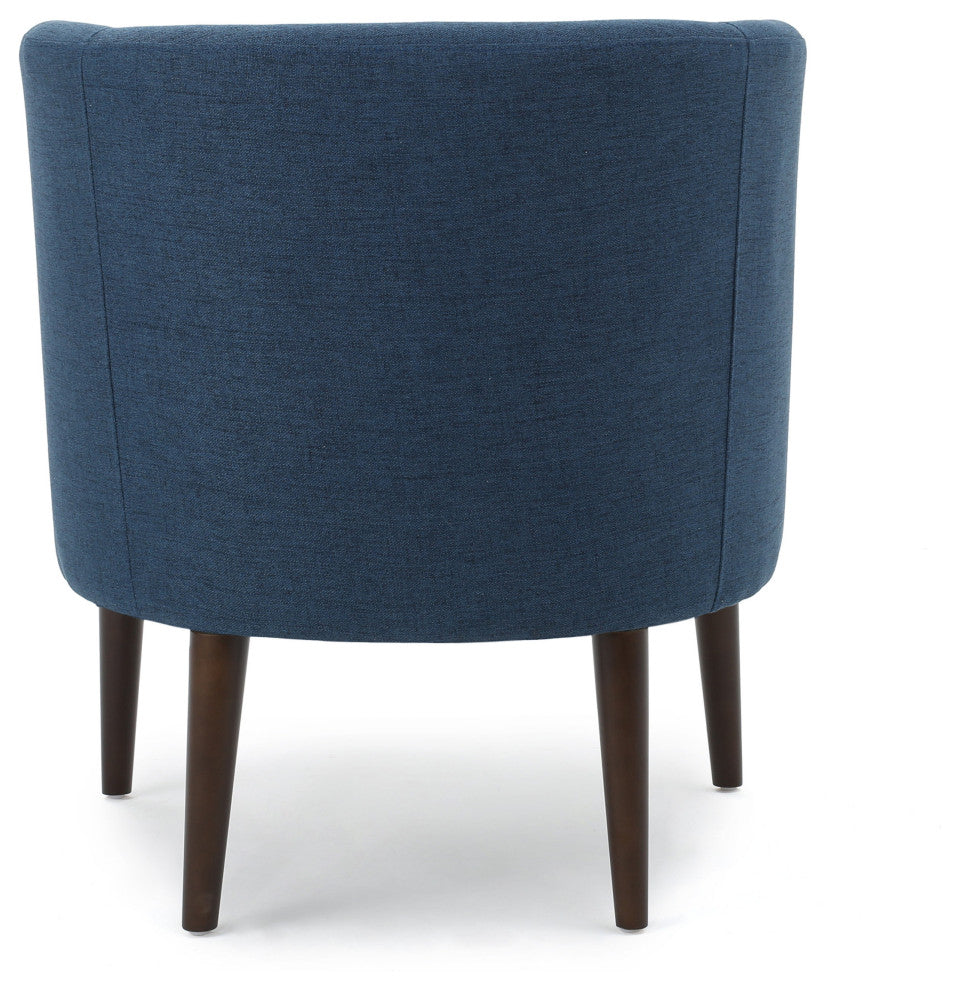 GDF Studio Davidson Tub Design Upholstered Accent Chair, Navy Blue