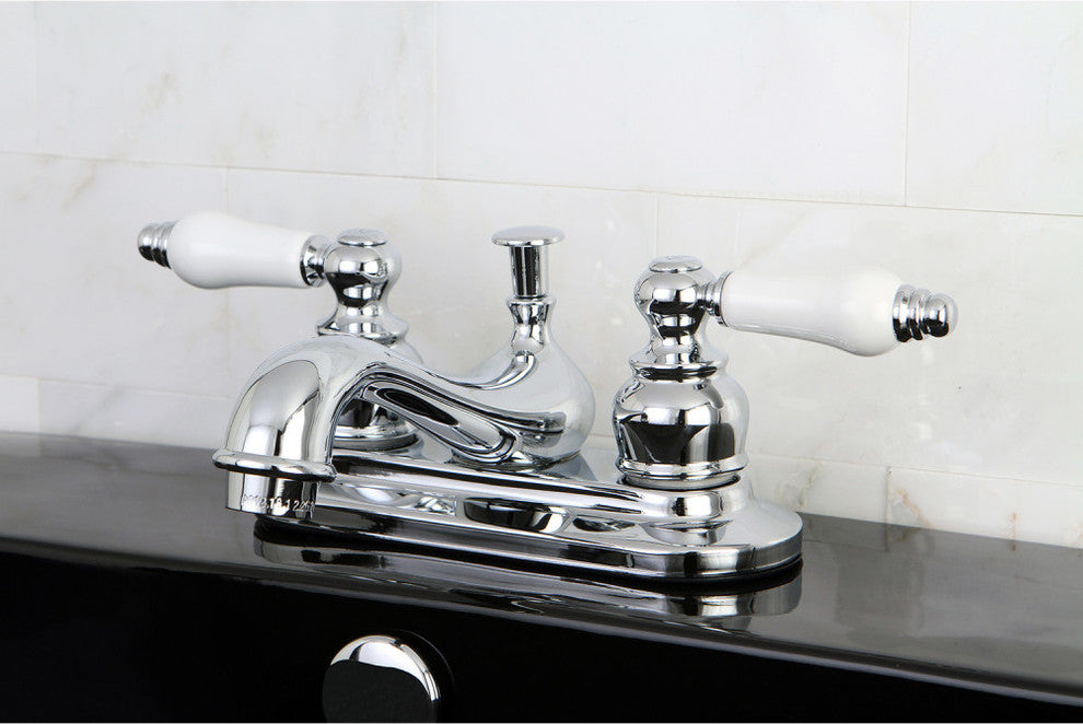 Kingston Brass 4" Centerset Bathroom Faucet, Polished Chrome
