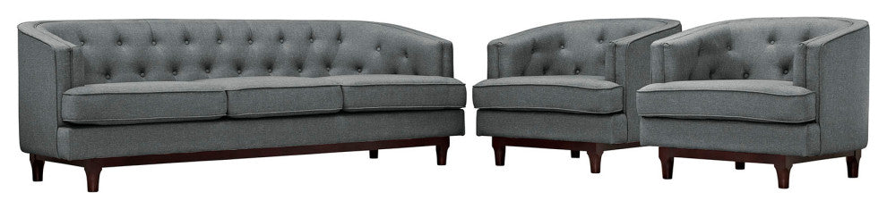 Gray Coast Living Room Set Set of 3