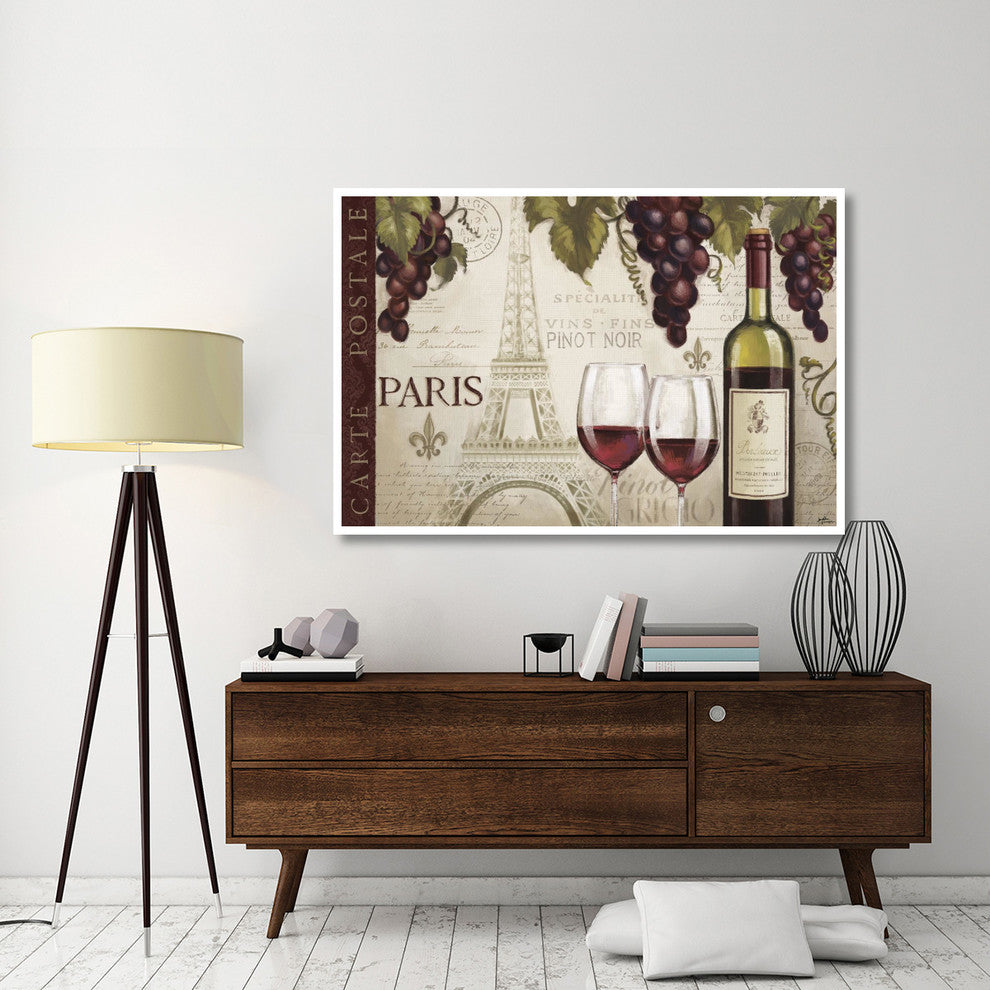 "Wine in Paris I" Digital Paper Print by Janelle Penner, 62"x42"