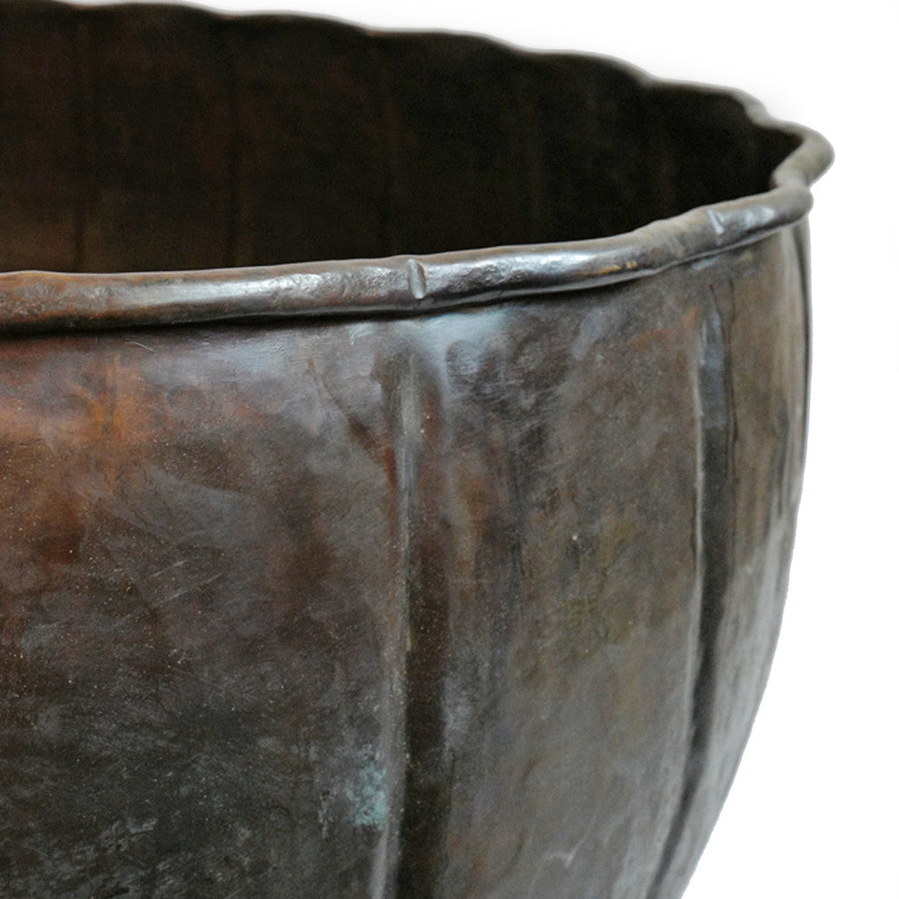 Consigned Large Bronze Planter Bowl