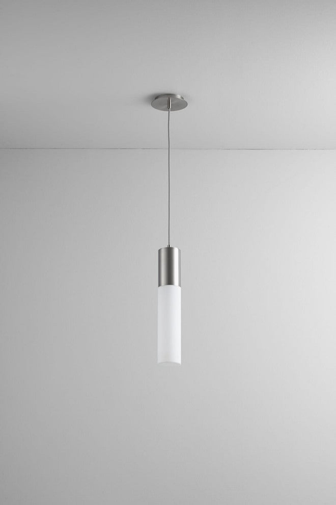 Magnum Pendant Light in Satin Nickel