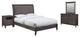 Modus City II 4 Piece Cal King Bedroom Set With Nightstand, Dolphin