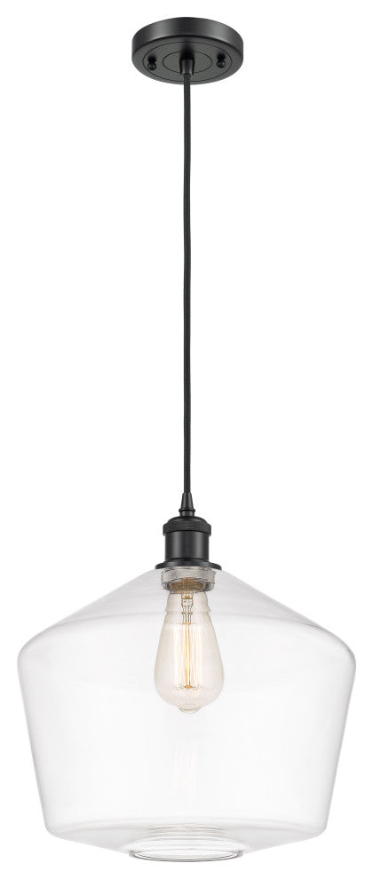 Innovations 516-1P-BK-G652-12 1-Light Mini Pendant Matte Black