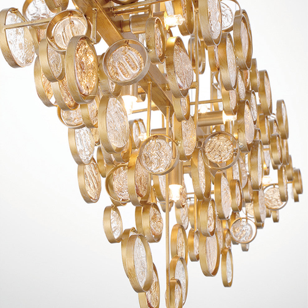 Trento 12-Light Chandelier, Antique Gold