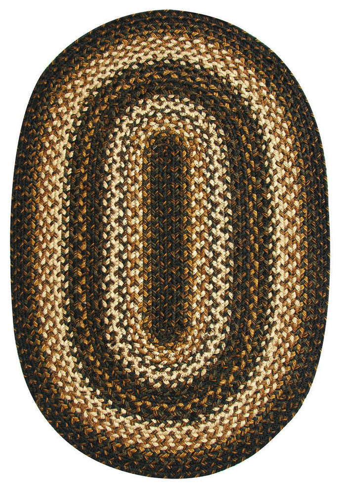 Homespice Decor Kilimanjaro Jute Braided Rug 5' x 8' (Oval)