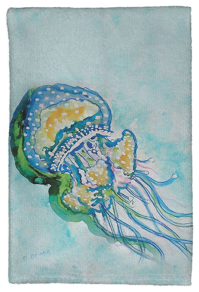 Jelly Fish Kitchen Towel - Two Sets of Two (4 Total)