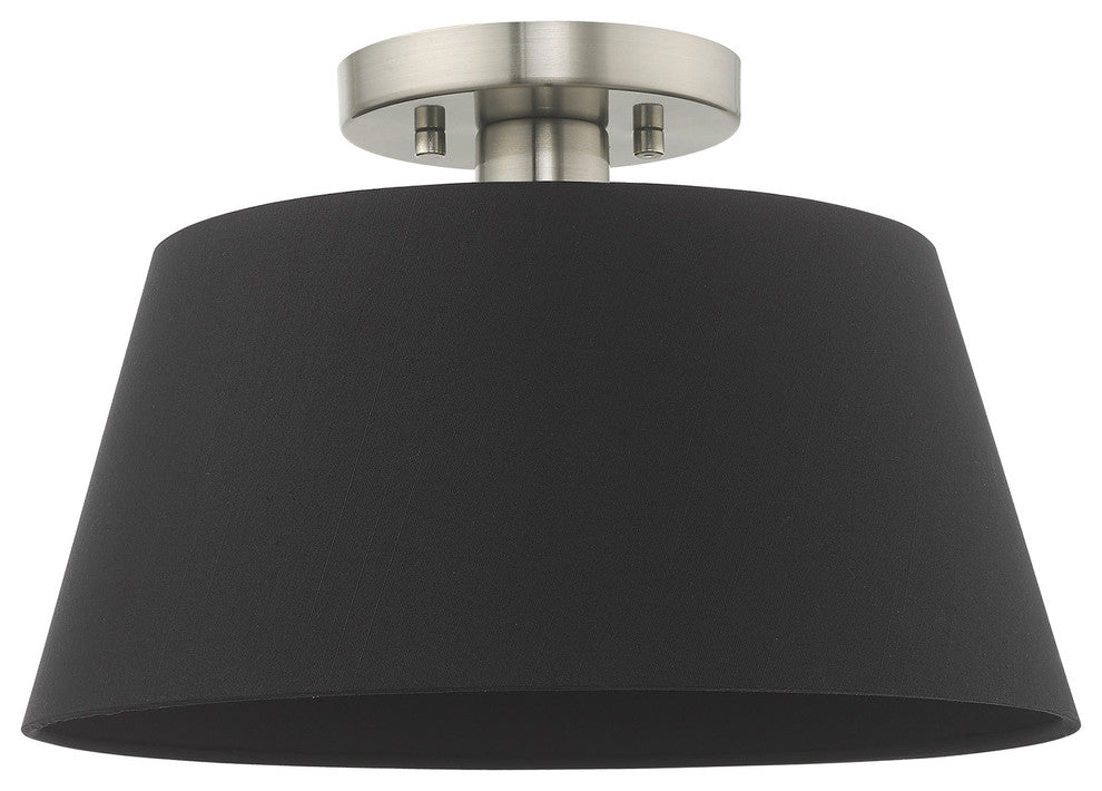 Livex Lighting Brushed Nickel 1-Light Ceiling Mount
