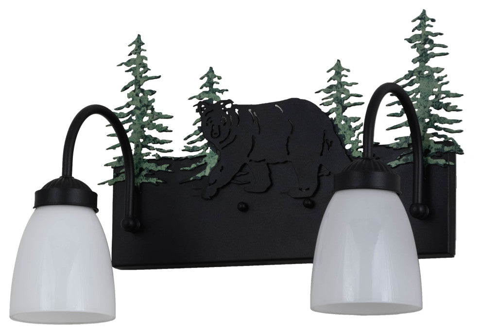 16 Wide Lone Bear 2 Light Vanity Light